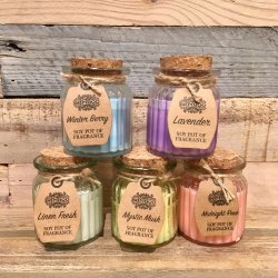 Sojalys i Krukke med Duft - Mystic Musk (60g)