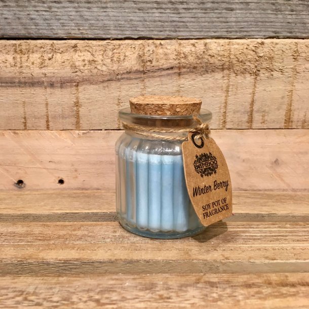 Sojalys i Krukke med Duft - Winter Berry (60g)