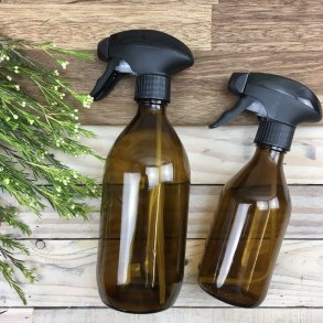 Amber Glasflaske med Trigger /Forst�ver (300 ml)