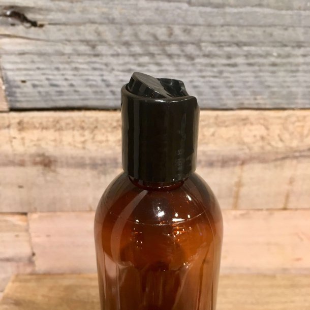 Amber Plastflaske med Disc Top (150 ml)