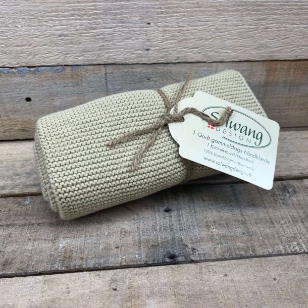 Solwang - Hndklde i kologisk Bomuld - Lys Oliven (1 stk)