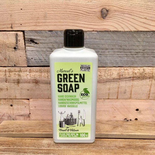 Marcel Green Soap - Flydende opvaskemiddel Basil &amp; Vetiver (500 ml)