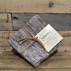 Solwang - Karklude i kologisk Bomuld - Gr/Sort Mix (3 stk)