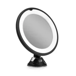 Gillian Jones Black Mirror with Powerful LED light H 20 - D 17 cm