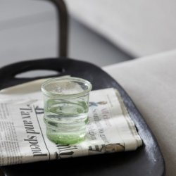 House Doctor Fyrfadsstage / Vandglas "Jeema" Lysegr�n H:7,5