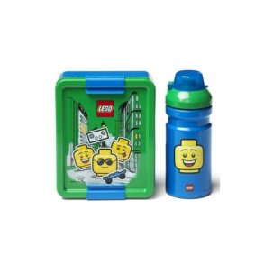 LEGO Madkasse og Drikkedunk - Grn og Bl