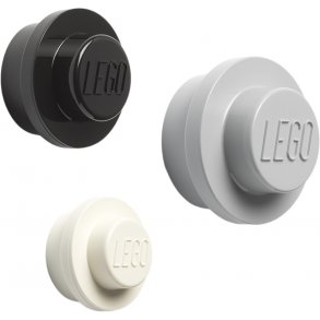 Lego Knager St med 3 stk - Hvid, Sort og Gr