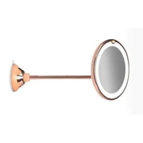 Gillian Jones goose neck suction cup mirror  17 cm - Gold