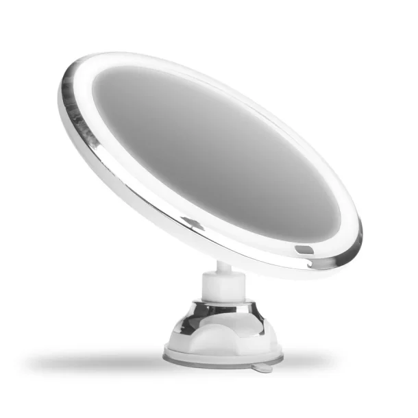 Gillian Jones suction cup mirror with adjustable LED light  20 cm