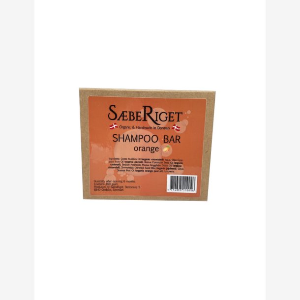 S�beriget - �kologisk Shampoobar Orange (100 g)
