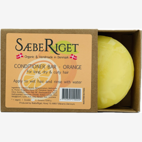 S�beriget - �kologisk Conditioner Bar - Orange Til Lang, T�r Og Kr�llet H�r 70-80g