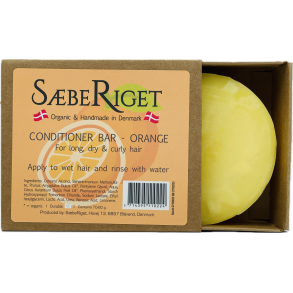 Sberiget - kologisk Conditioner Bar - Orange Til Lang, Tr Og Krllet Hr 70-80g
