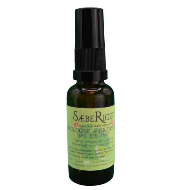 S�beriget Ansigtsserum  Bergamot (30 ml)