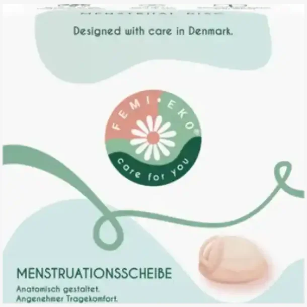 Femi.Eko Menstruationsdisk 38ml - (68 mm) Universal Hard - Lyser�d
