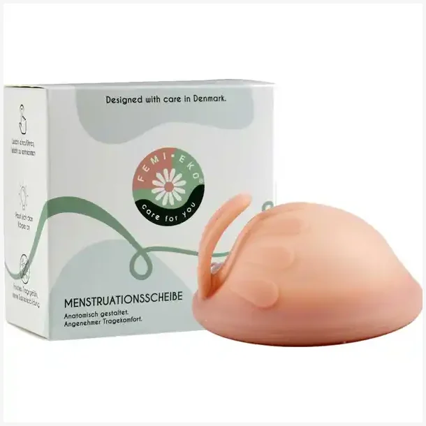 Femi.Eko Menstruationsdisk 38ml - (68 mm) Universal Hard - Lyser�d