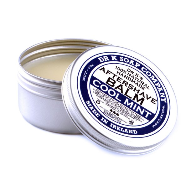 DR K Soap Company 100% Naturlig Hndlavet - Aftershave Balm Cool Mint (70 g)