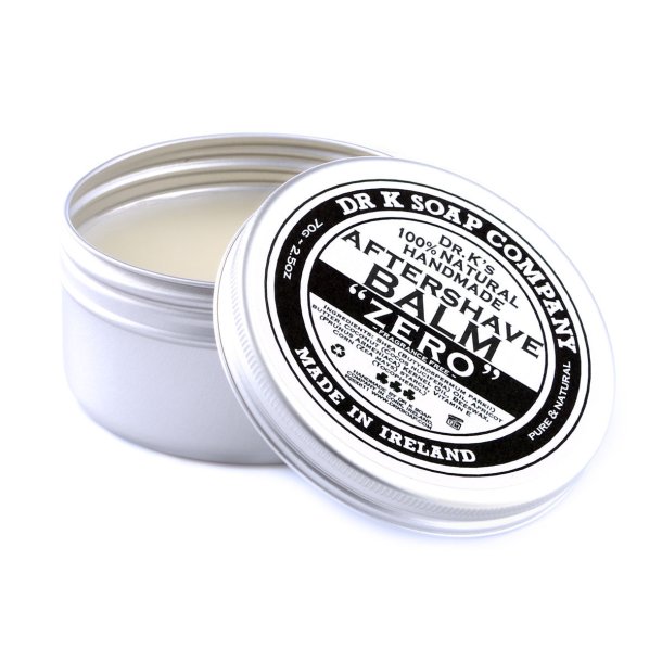 DR K Soap Company 100% Naturlig Hndlavet - Aftershave Balm Zero (70 g)