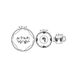 Tescoma Brne Service St Med Feer, 3 Stk Bambini