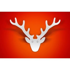 Radius Deer Trophe Mini Knage Hvid