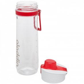 Aladdin Active Hydration Tracker flaske 0.8L, hvid/rød