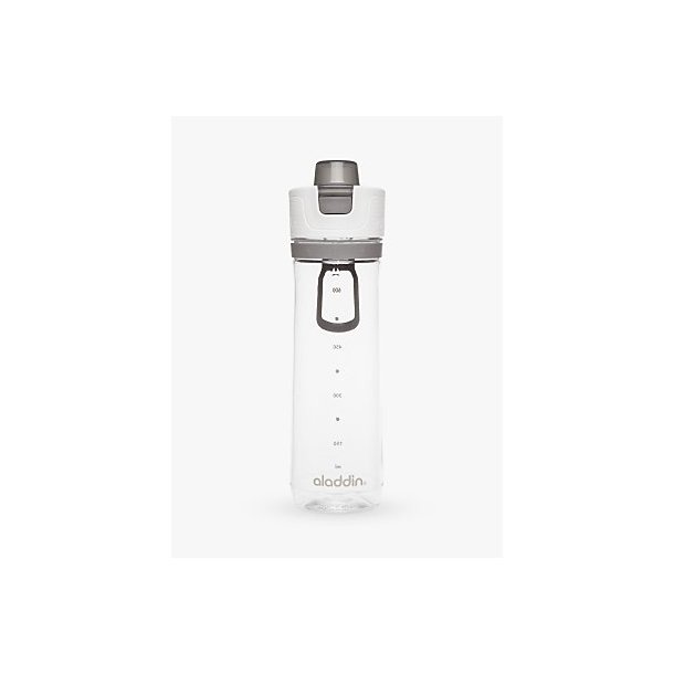 Aladdin Active Hydration Tracker flaske 0,8L, hvid/grå