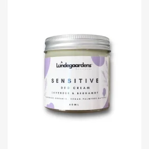 Lundegaardens Deo Cream Sensitive - Lavender & Bergamot 60 ml