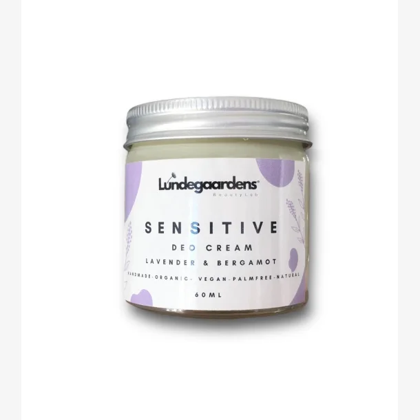 Lundegaardens Deo Cream Sensitive - Lavender &amp; Bergamot 60 ml
