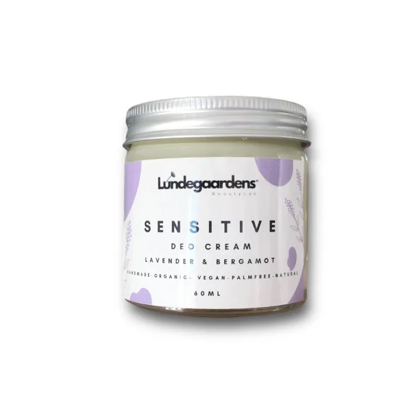 Lundegaardens Deo Cream Sensitive - Lavender &amp; Bergamot 60 ml