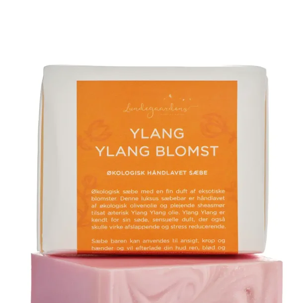 Lundegaardens Ylang Ylang Blomster - �kologisk S�be til Ansigt, Krop og H�nder - 100g