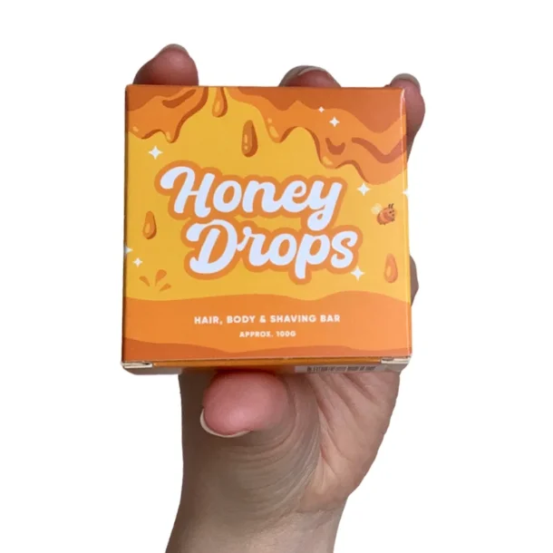 Lundegaardens HONEY DROPS - Hair, Body &amp; Shaving bar - med Sejer Honning