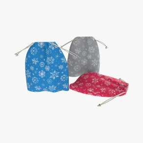 Nuts' Set of Three Cotton Bags for Fruits and Vegetables