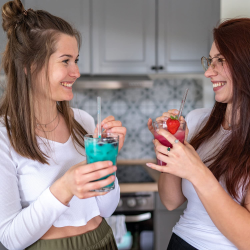 Chinchilla st med 5 Glassugerr 15cm Samt Rensebrste