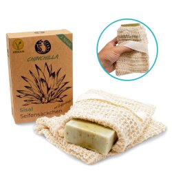 Chinchilla Sisal Skrubbesvamp / S�beholder Til Krop 2 Stk