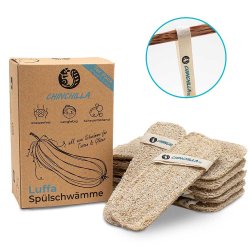 Chinchilla Opvaskesvampe Lavet Af Loofah Svamp - 7 stk.