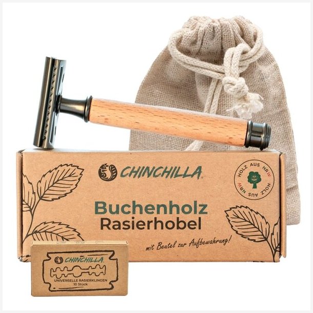 Chinchilla Sikkerhedsskraber i B�getr� inkl. 10 Blade &amp; Pose 