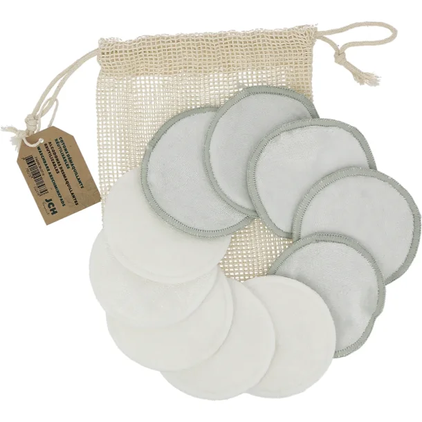 JCH Genanvendelig Ansigtsrondeller med Vaskepose (10 stk)