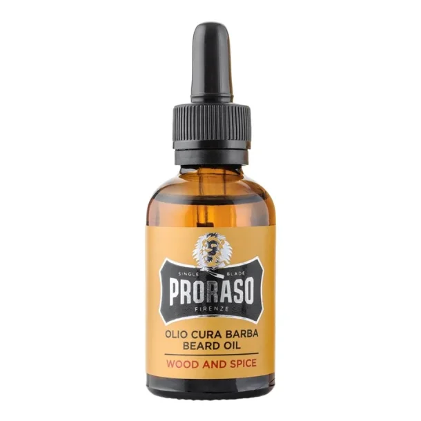 PRORASO Beard oil Wood &amp; Spice - 30 ml.