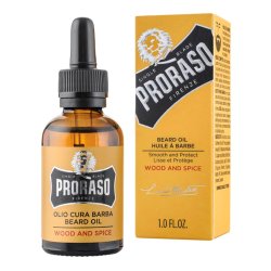 PRORASO Beard oil Wood &amp; Spice - 30 ml.