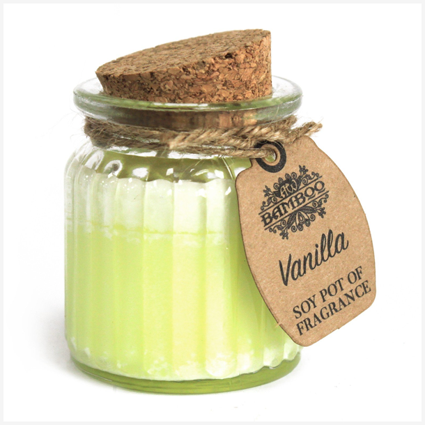 Sojalys i Krukke med Duft - Vanilla (60g)