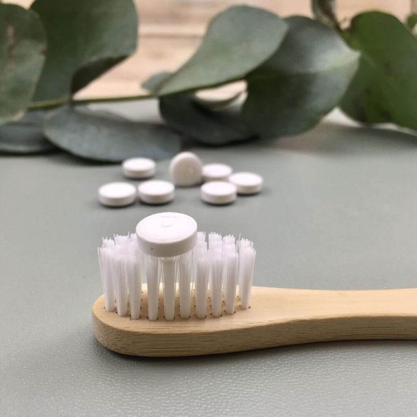 Denttabs - Tandpastapiller med Fluor (pris pr. gram)