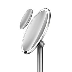 Simplehuman Sensor Spejl Pro 5X + 10X Forstrrelse, Wifi 20 Cm Genopladeligt, Brstet Rustfrit Stl