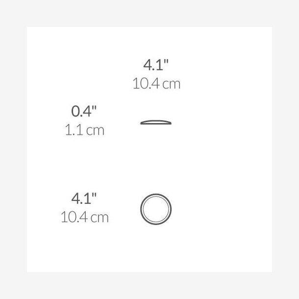 Simplehuman Sensorspejl Kompakt 3X Forst�rrelse, Taske Inkluderet 10 Cm Genopladeligt, B�rstet Rustfrit St�l