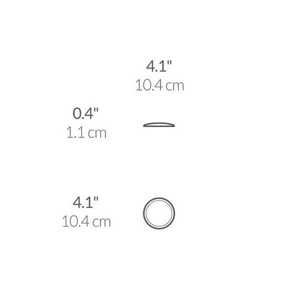 Simplehuman Sensorspejl Kompakt 3X Forstrrelse, Taske Inkluderet 10 Cm Genopladeligt, Brstet Rustfrit Stl