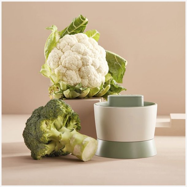 L&eacute;ku&eacute; Blomk�ls- og Broccolisnitter, Gr�n
