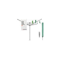 Brabantia Trrestativ Lom Advance 50 Mtr. Med jordspyd, Cover samt Tjklemmepose