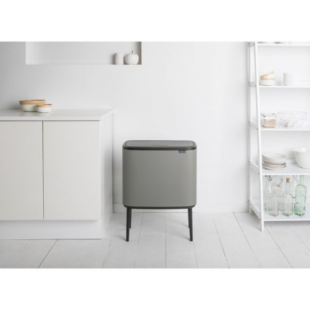 Brabantia Bo Touch Bin Affaldsspand 3 X 11 Liter - Mineral Concrete Grey