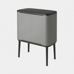 Brabantia Bo Touch Bin Affaldsspand 3 X 11 Liter - Mineral Concrete Grey