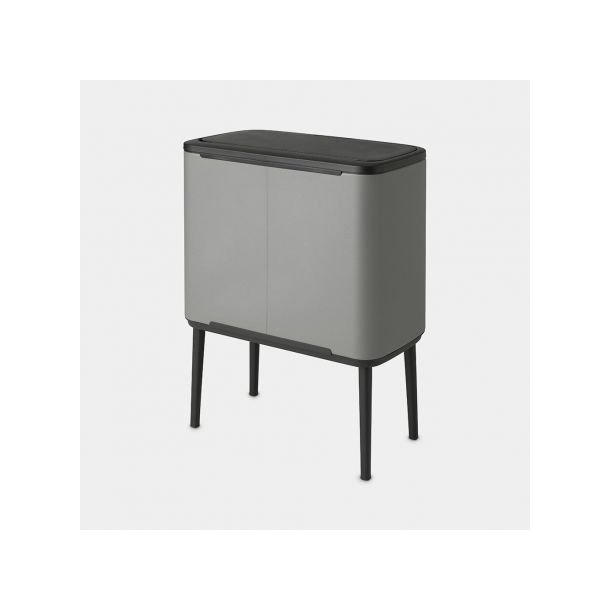 Brabantia Bo Touch Bin Affaldsspand 3 X 11 Liter - Mineral Concrete Grey