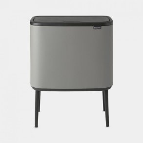 Brabantia Bo Touch Bin Affaldsspand 3 X 11 Liter - Mineral Concrete Grey