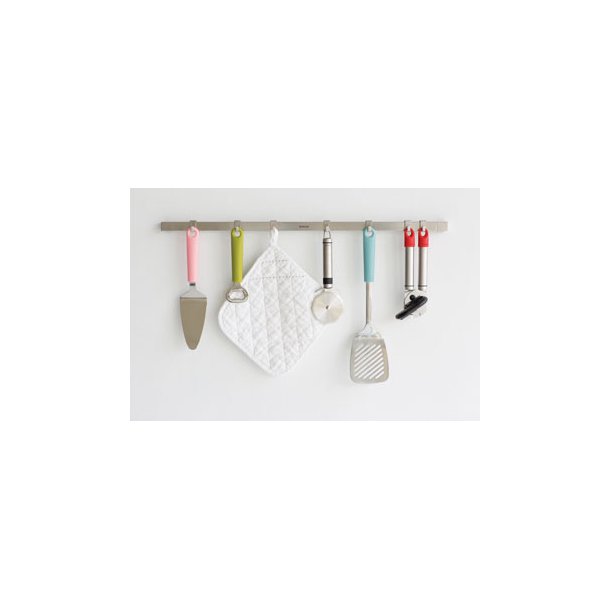 Brabantia Vggskena 60 cm med 7 krokar Matt Steel